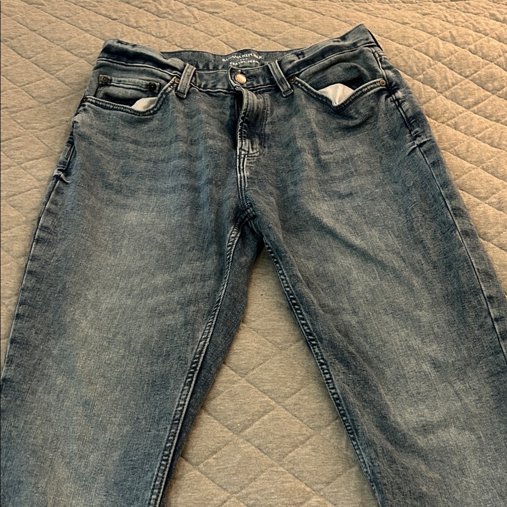 Banana Republic Relaxed Fit Gray Jeans
